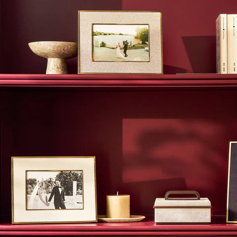 Addison Ross Sophie Paterson Herringbone Photo Frame – Oatmeal – 5" x 7"