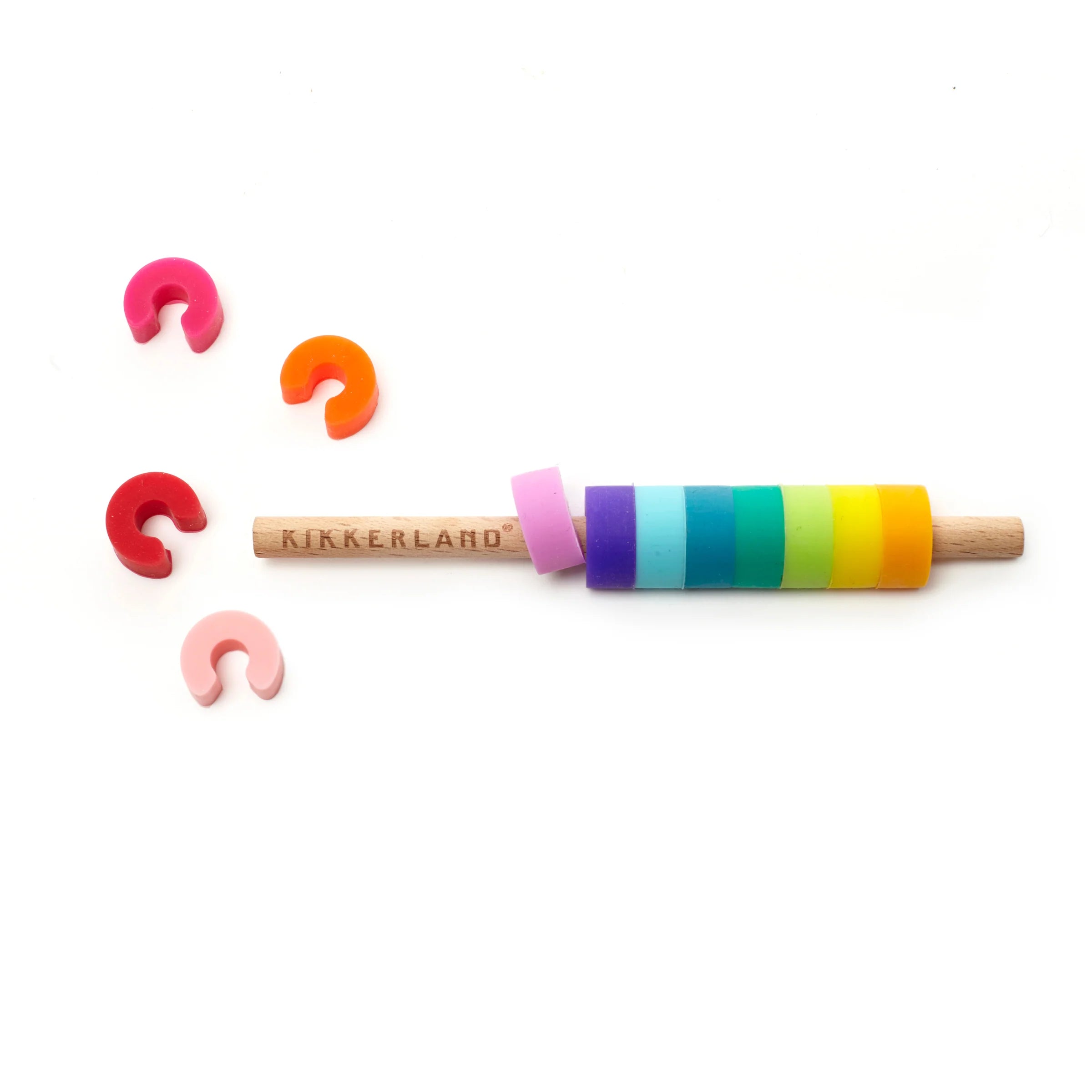 Kikkerland Rainbow Drink Markers – Set of 12