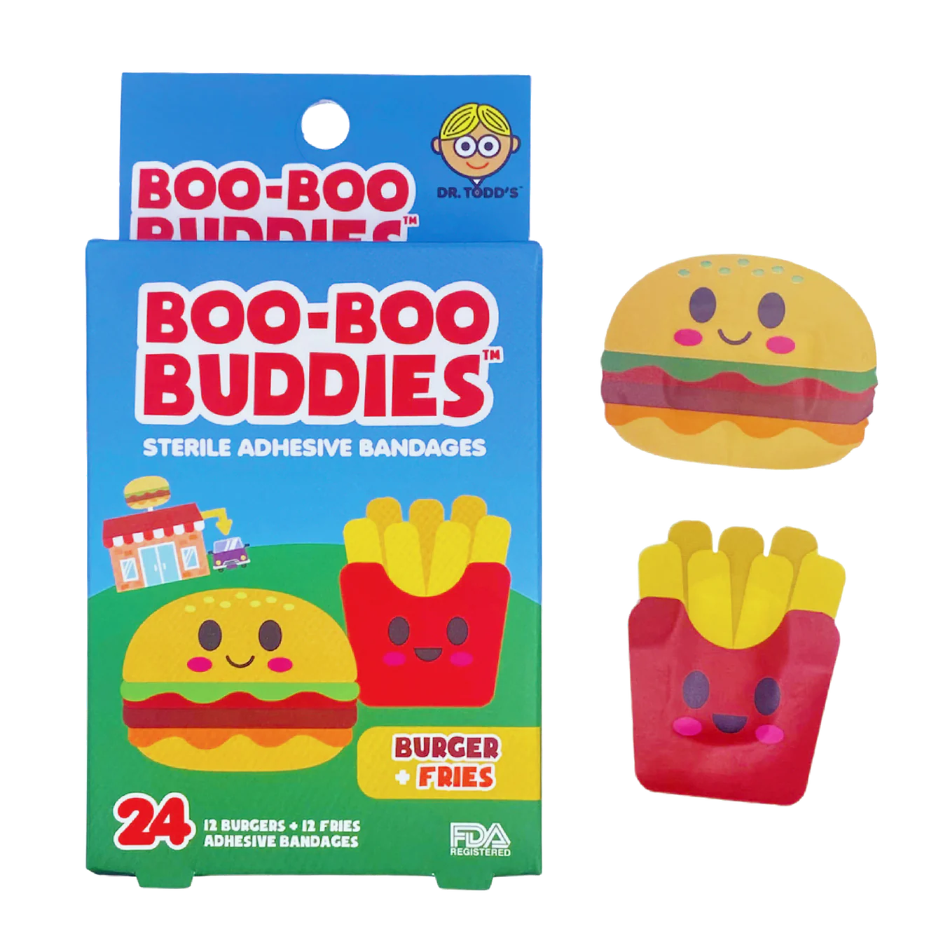 Boo-Boo Buddies Burger and Fries Bandages