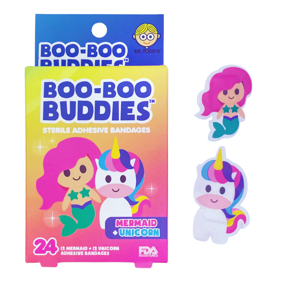 Boo-Boo Mermaid and Unicorn Bandages