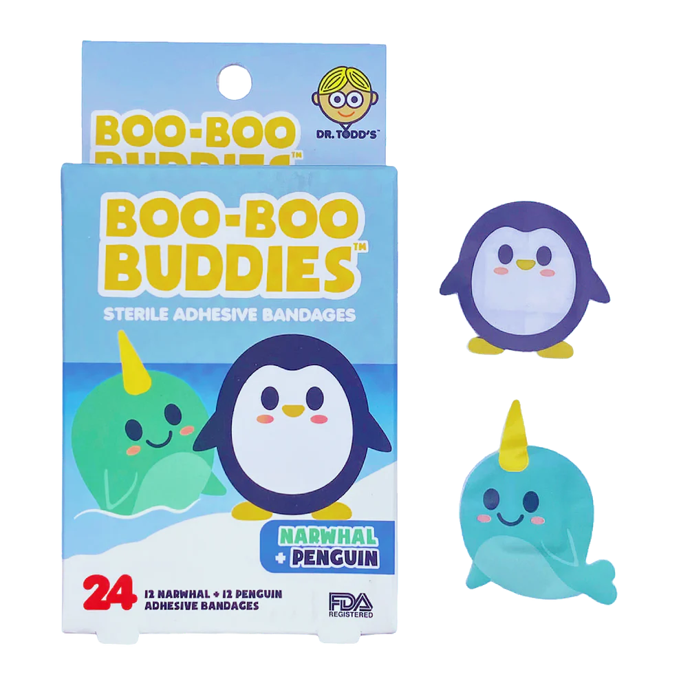 Boo-Boo Narwhal and Penguin Bandages