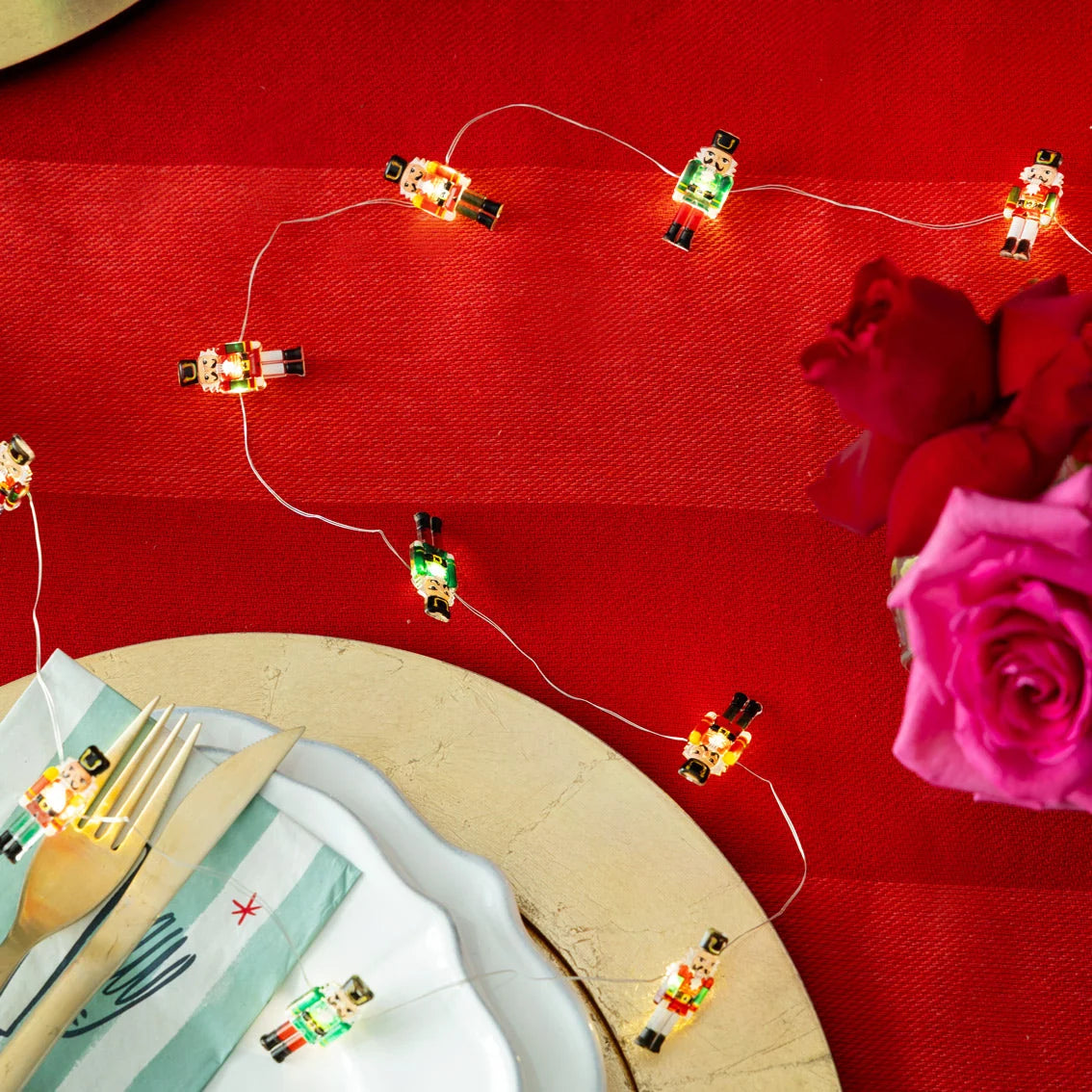 Talking Tables Nutcracker LED String Lights - 9.8'