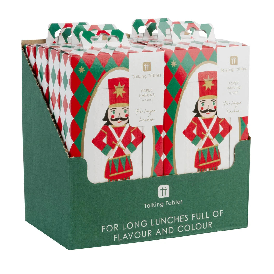 Talking Tables Long Lunch Paper Napkins - Nutcracker – 16 Pack
