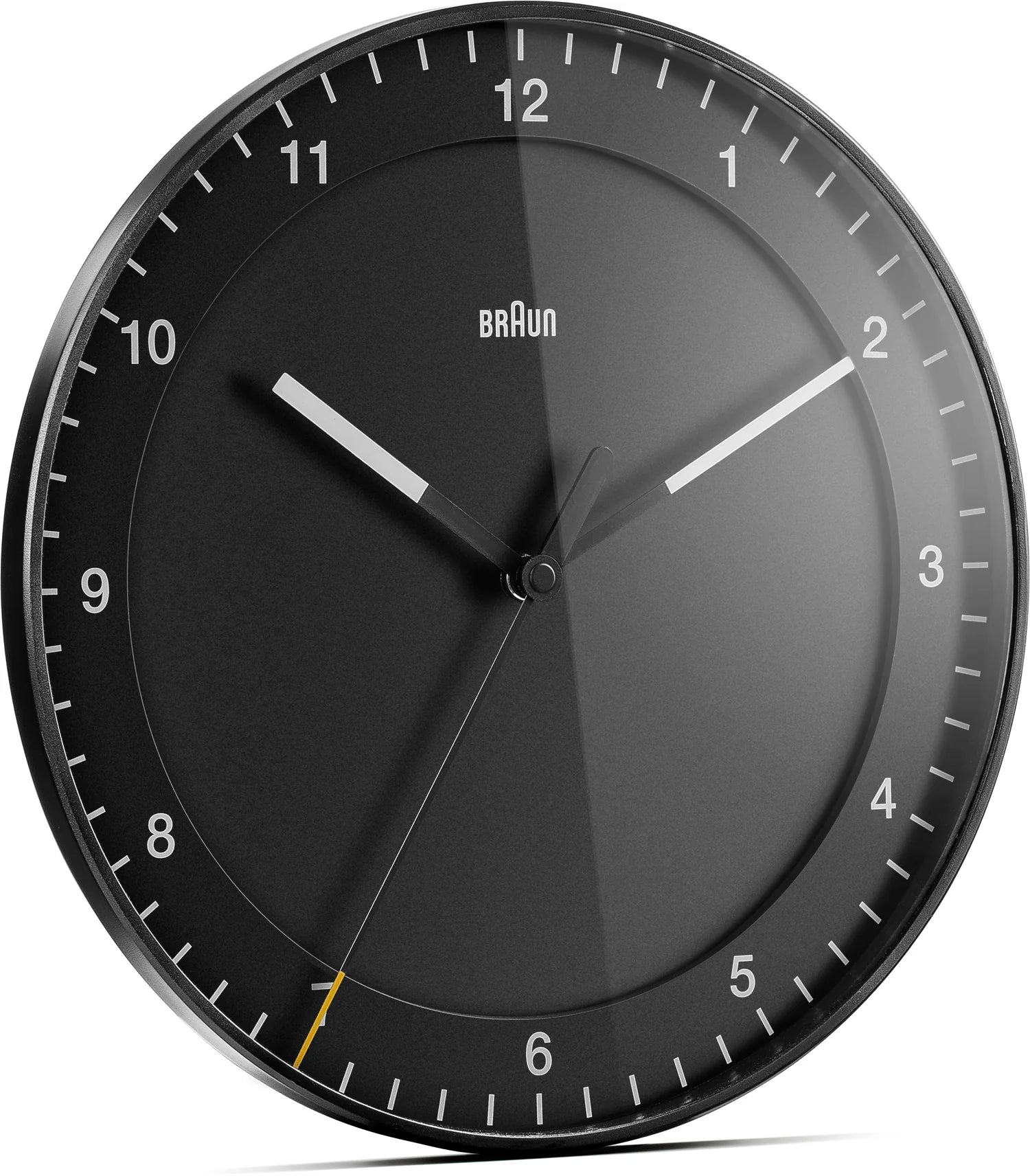 Braun Classic Black Quartz Wall Clock - 12"