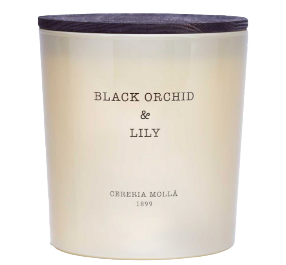 Cereria Molla Three Wick XL Candle –  Black Orchid & Lily – 21oz.