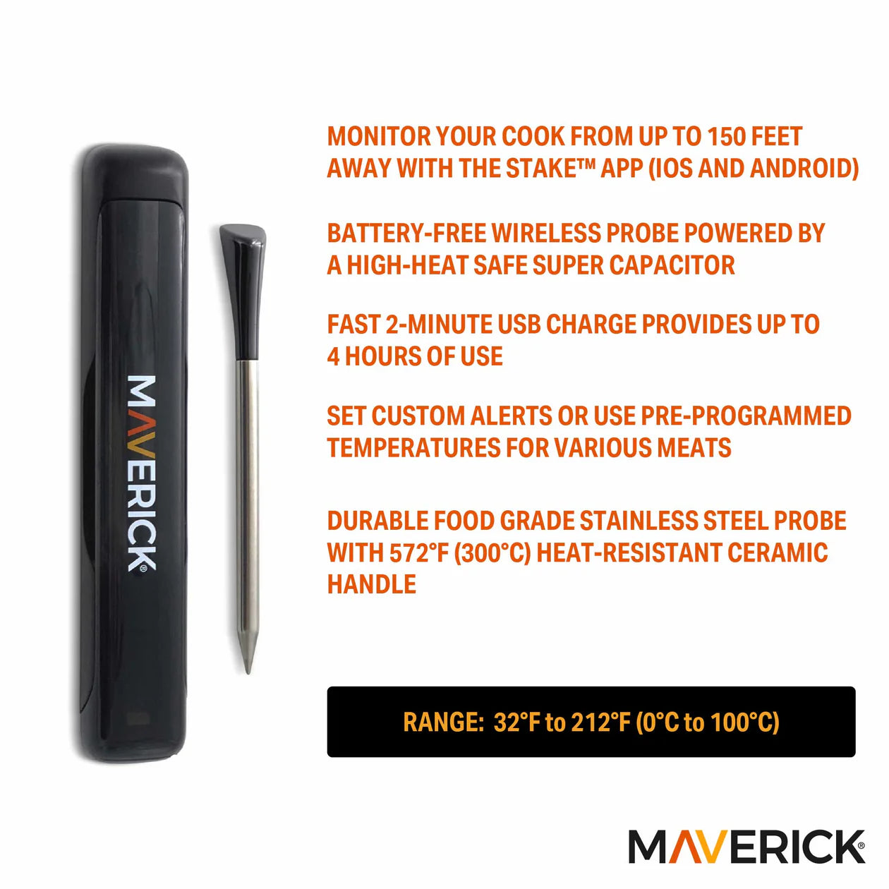 Maverick "STAKE" Wireless Bluetooth Thermometer