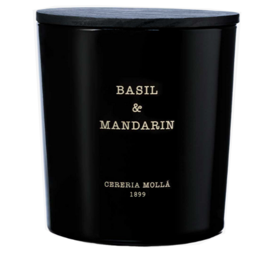 Cereria Molla Three Wick XL Candle - Basil & Mandarin Candle – 21oz.