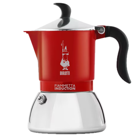 Bialetti Fiammetta Induction Coffee Maker – 4 Cups – Red