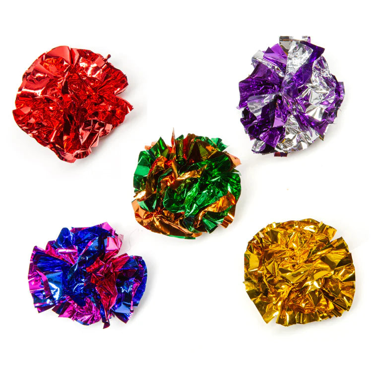 Kiko Crinkle Balls Cat Toy – Jar of 10