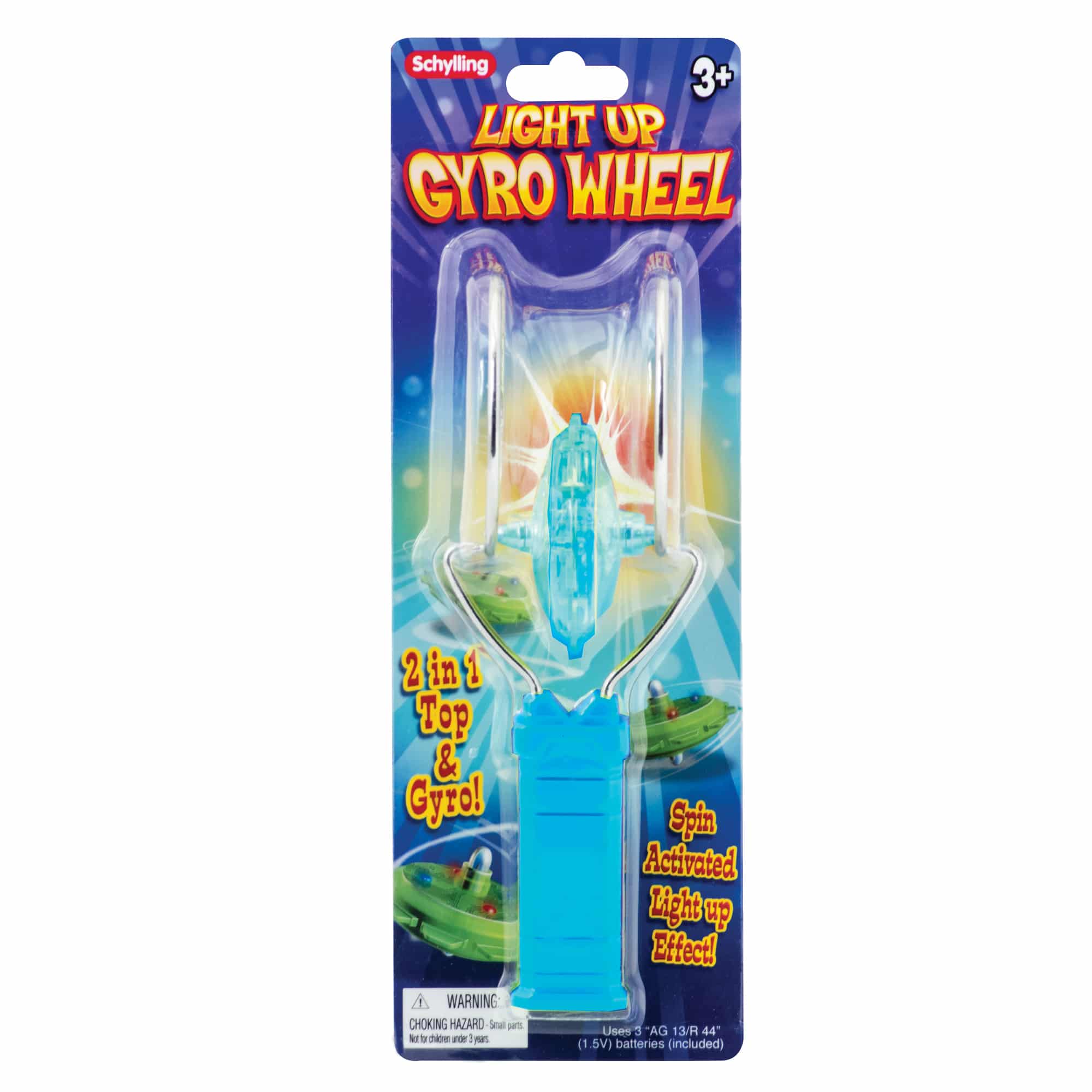 Schylling Light up Gyro Wheel – Assorted Colors – Each Sold Separately