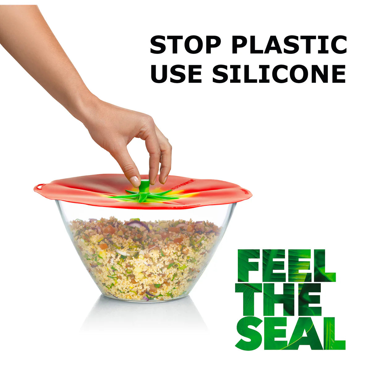 Charles Viancin High Heat Silicone Cooking & Storage Lid – Tomato – 8"