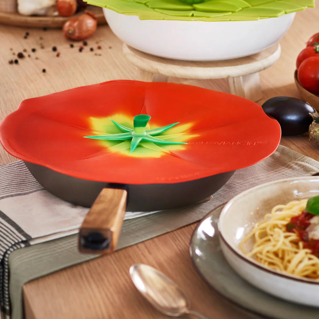 Charles Viancin High Heat Silicone Cooking & Storage Lid – Tomato – 8"