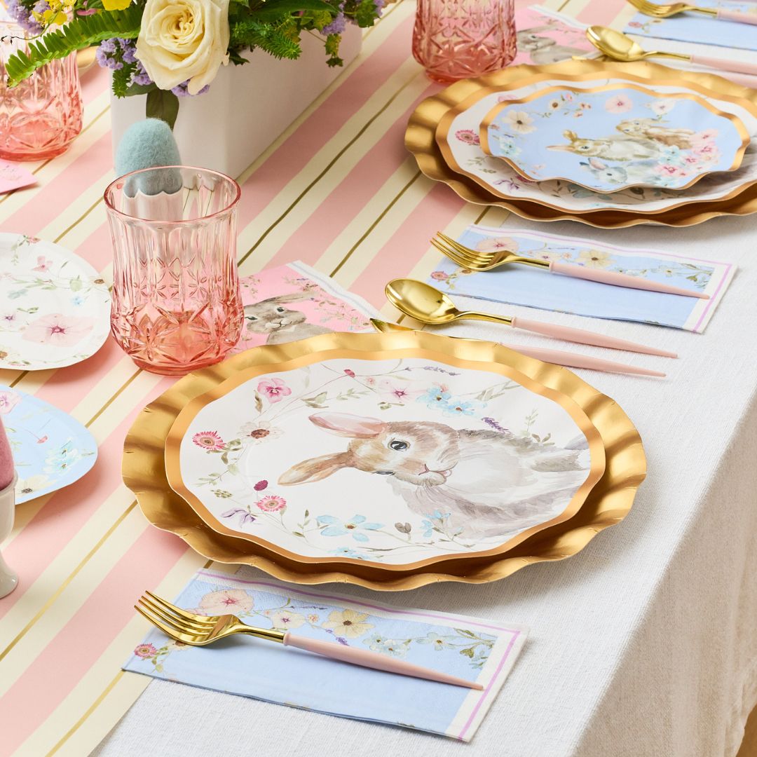 Sophistiplate Wavy Paper Dinner Plates – 8pk – Charming Easter
