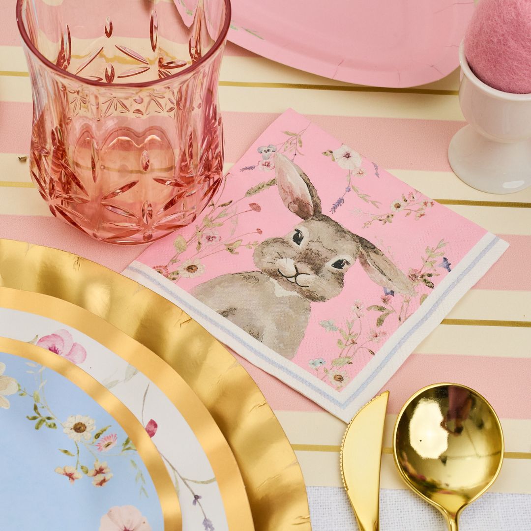 Sophistiplate Paper Beverage Napkins – Pack of 20 – Charming Easter