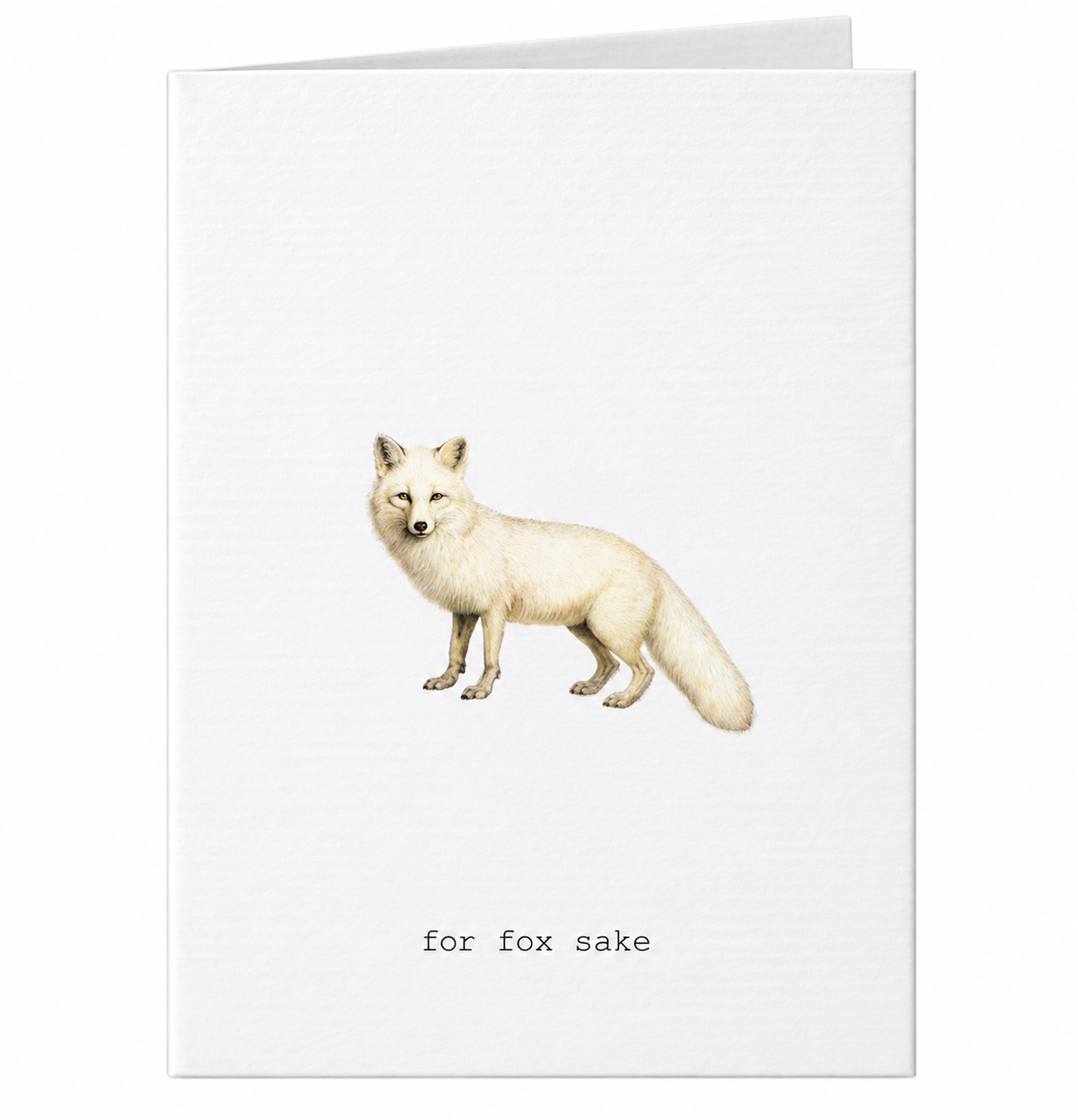 Tokyo Milk For Fox Sake Glitter Greeting Card – 3.5" x 5"