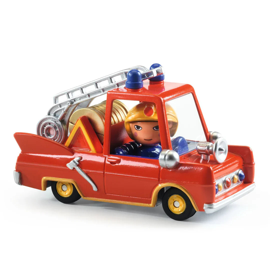 Djeco Crazy Motors Toy Car For Kids – Little Fire Truck