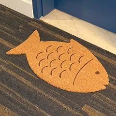 Kikkerland Fish Coir Doormat – 30" x 18"