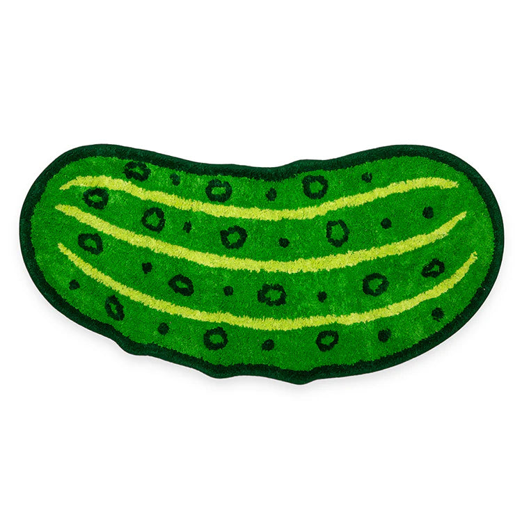 Kikkerland Pickle Bath Rug – 34" x 17"