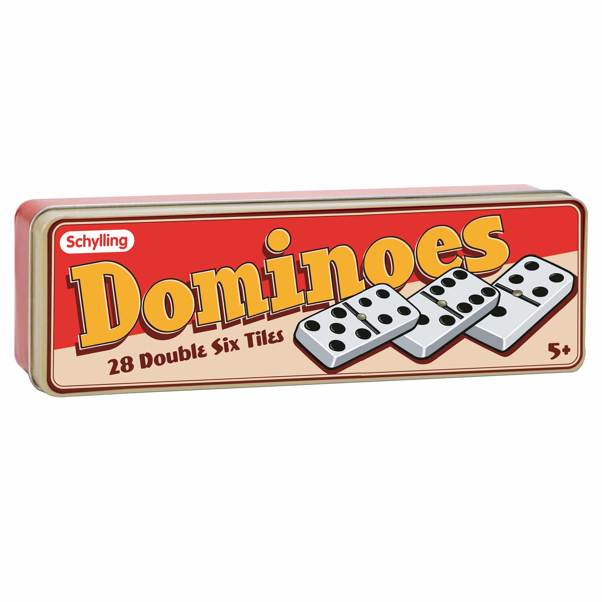 Double 6 Classic Dominoes Set In a Tin – 28 Piece – S. Feldman