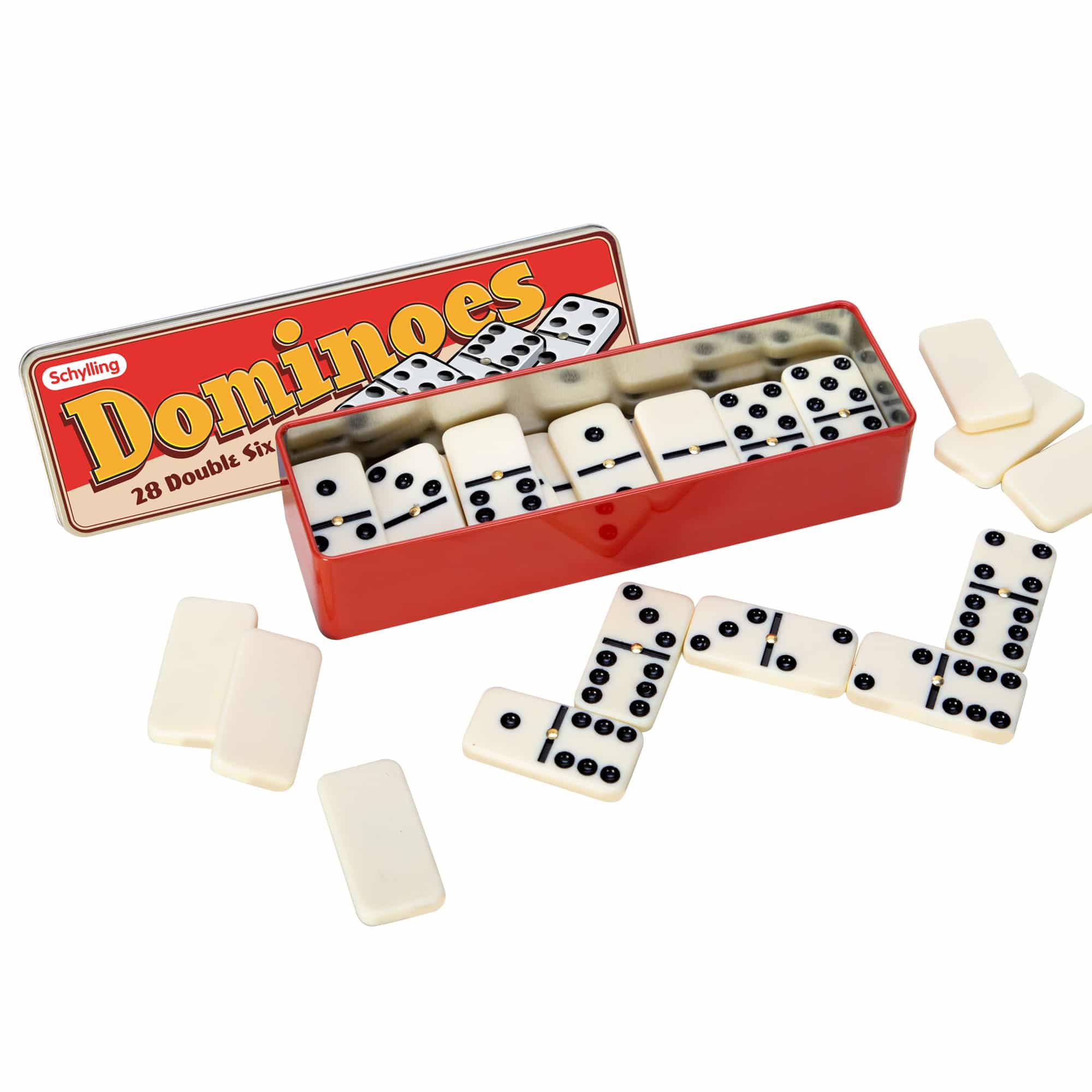 Double 6 Classic Dominoes Set In a Tin – 28 Piece