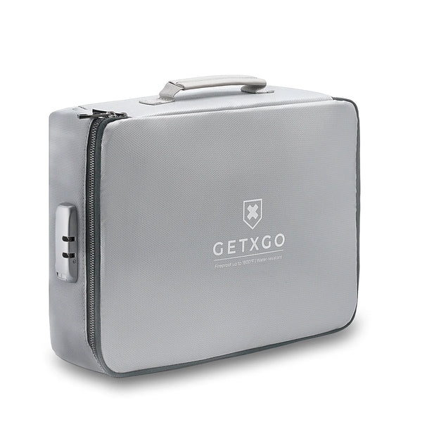 GETXGO Fireproof & Water Resistant Soft Document Box - 4