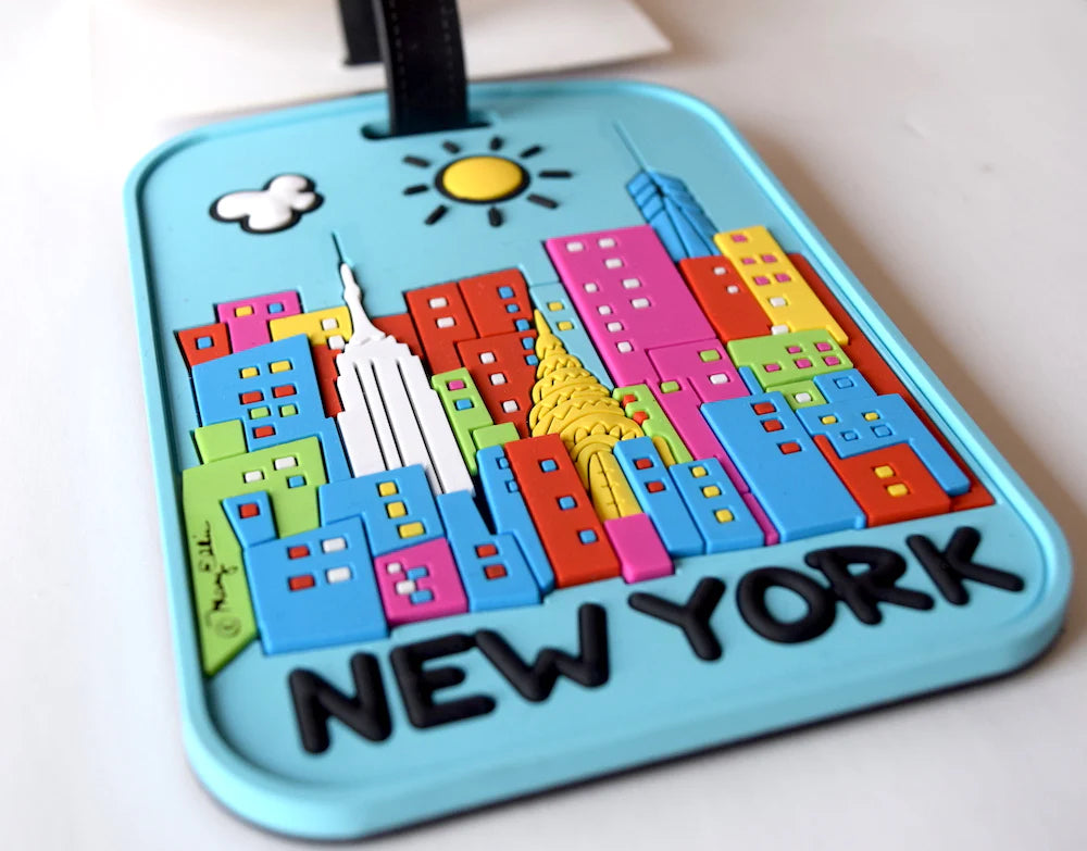 NYC Day Skyline 3D Luggage Tag