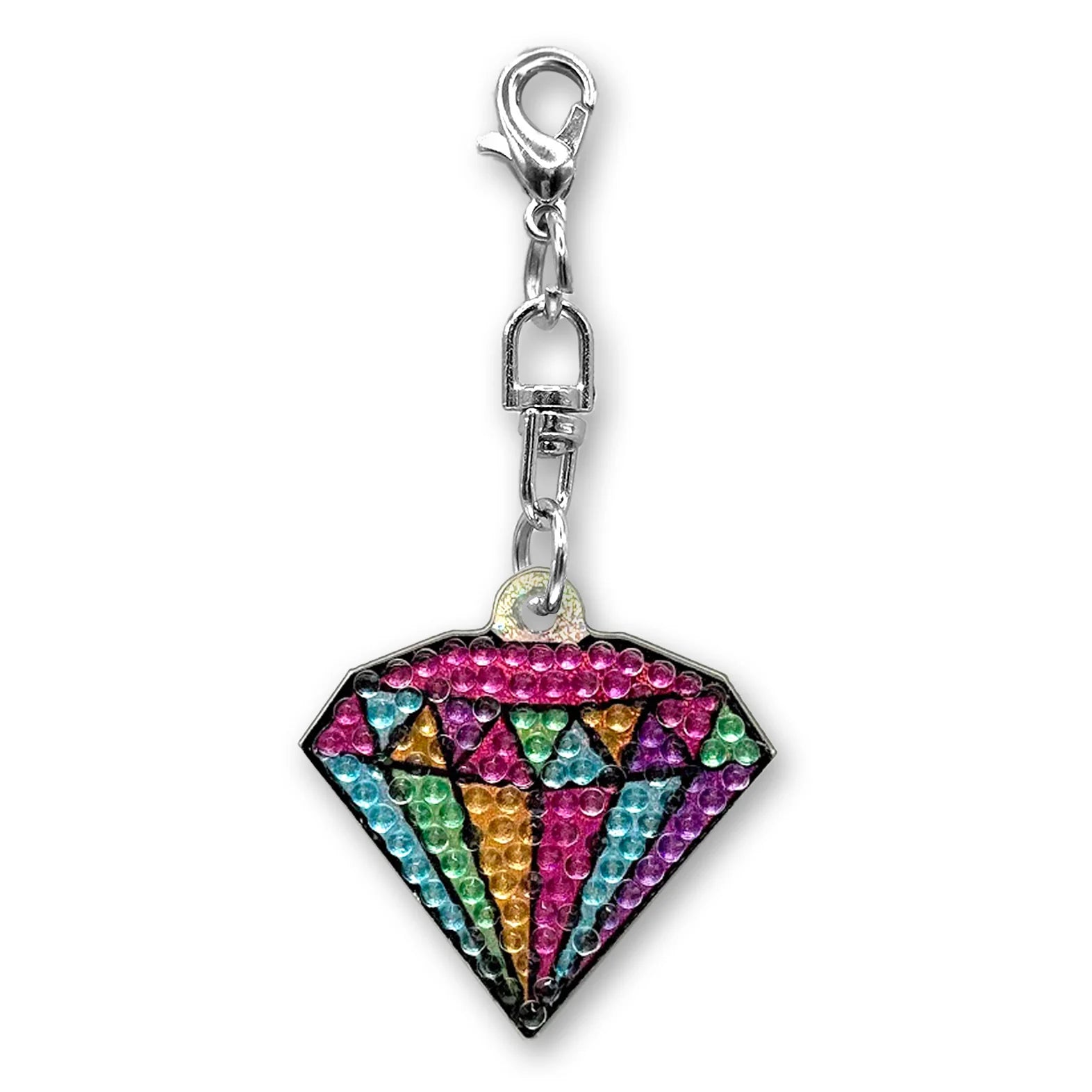 StickerBeans Clip on Sparkling Rhinestone Charms – Diamond