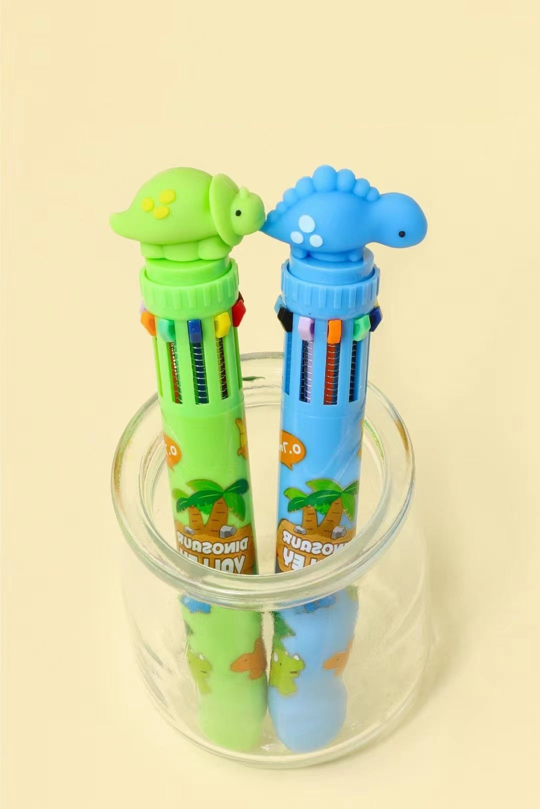 Dinosaur 10 Color Retractable E Ball Pen – Assorted Colors - Sold Separetely