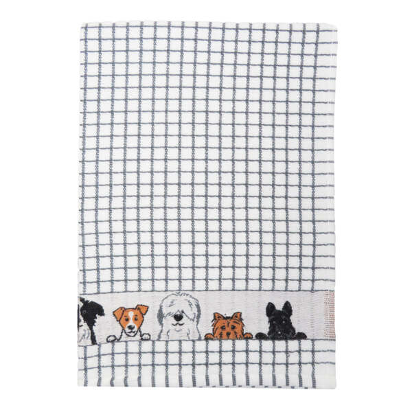 Samuel Lamont Poli Dri 100% Cotton Dish Towel – Dogs – Pack of 3