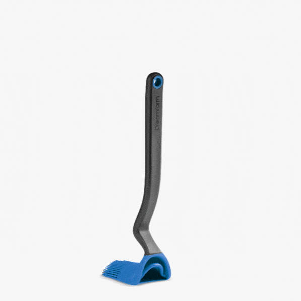 Dreamfarm Brizzle Scoop Drizzle & Brush – Silicone Basting Brush – Blue