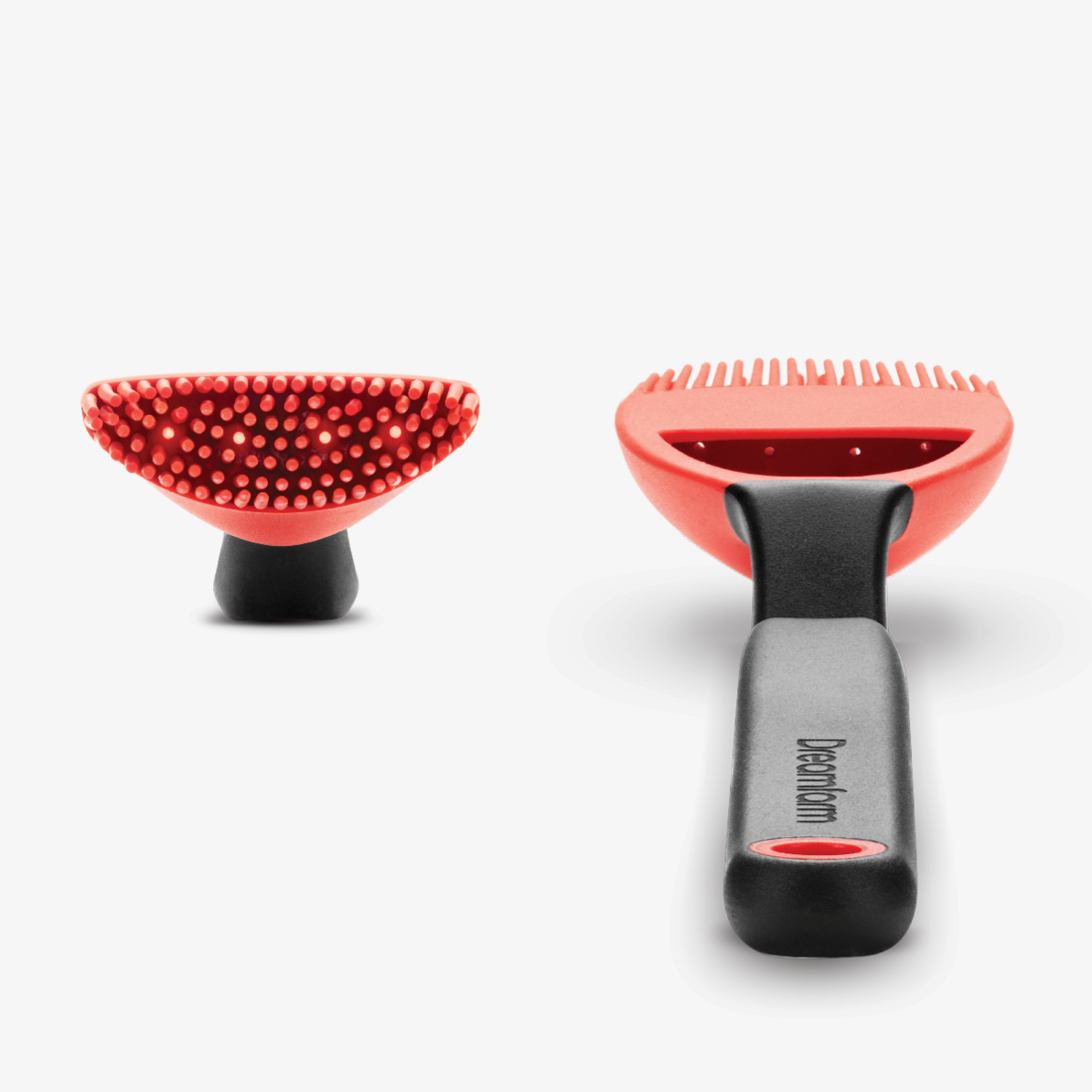 Dreamfarm Brizzle Scoop Drizzle & Brush – Silicone Basting Brush – Red