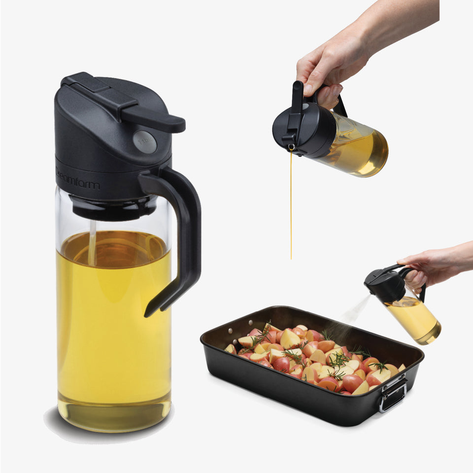 Dreamfarm Oileroo Lite Never-Clog Oil Sprayer – 12oz. – Black