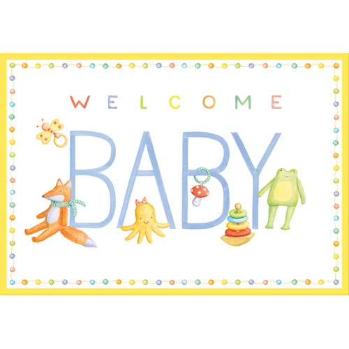 Congratulations Baby Toys New Baby Greeting Card
