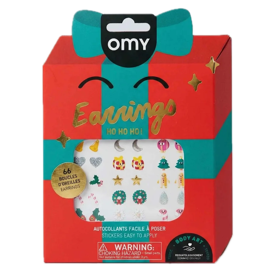 OMY Kids Sticky Earrings – Christmas