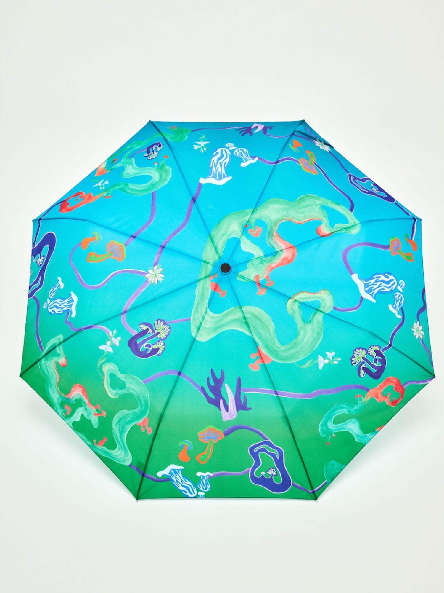 Original Duckhead Auto-Open Eco-Friendly Umbrella – Aqua Fungi