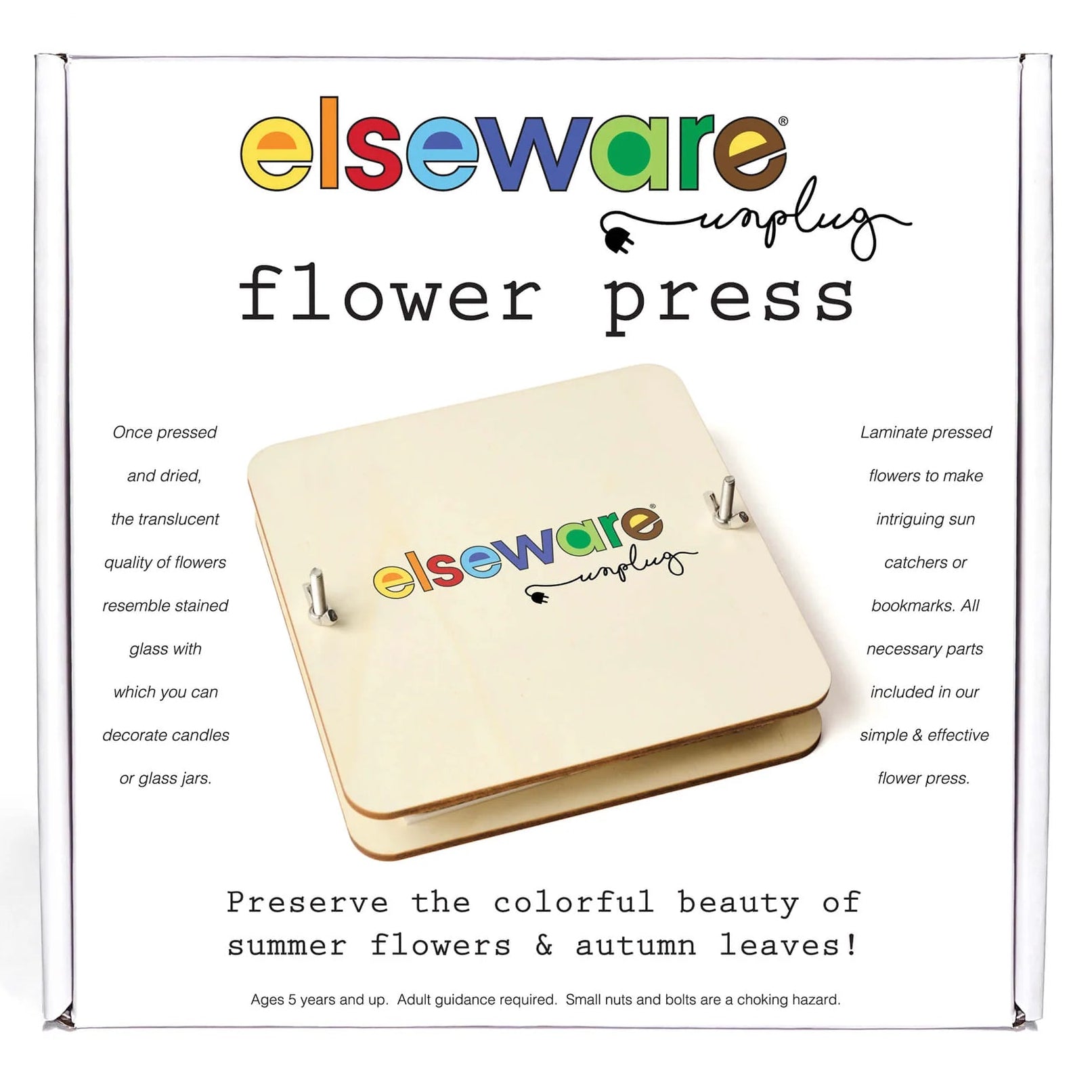 Elseware Unplug Flower Press DIY – Includes All Parts