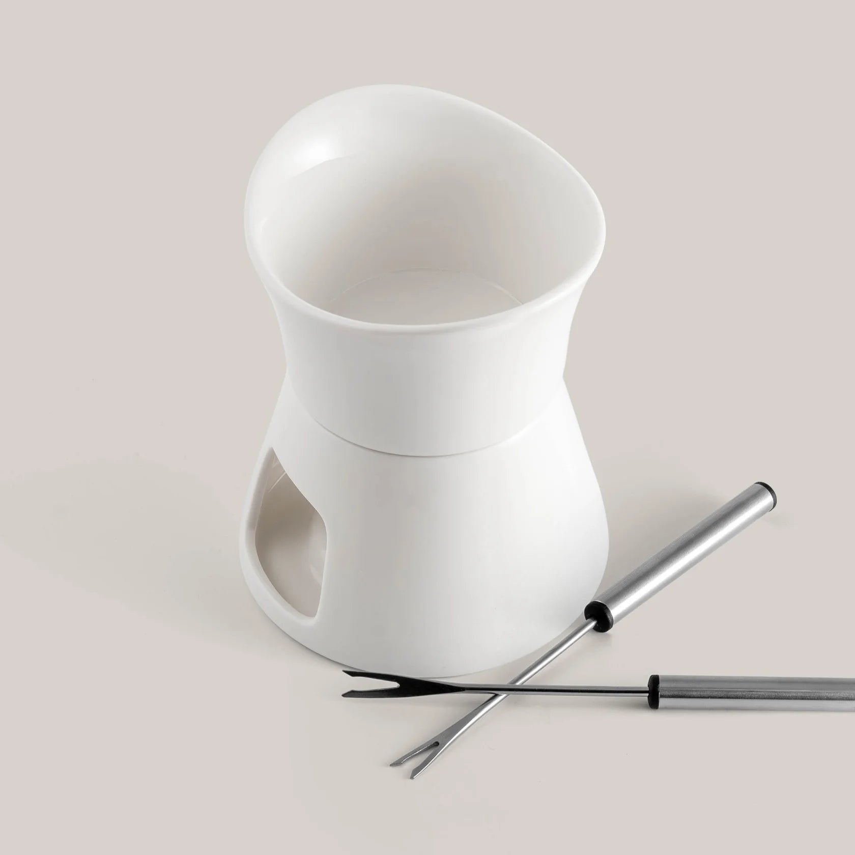 Glow Ceramic Chocolate & Cheese Fondue Set – 9.5oz