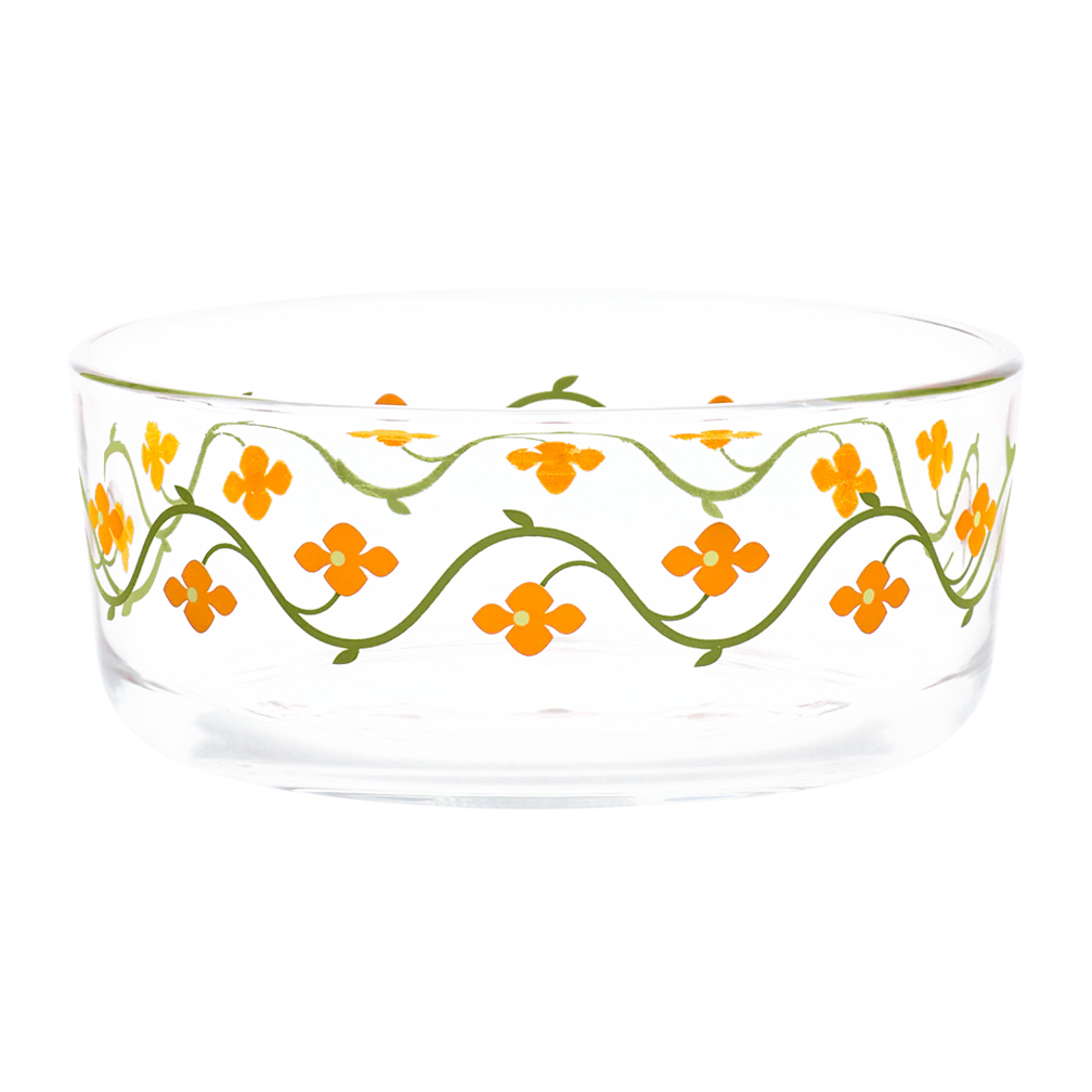 Fishs Eddy Vintage Floral - Loretta Storage Bowl With Lid - 24.3oz