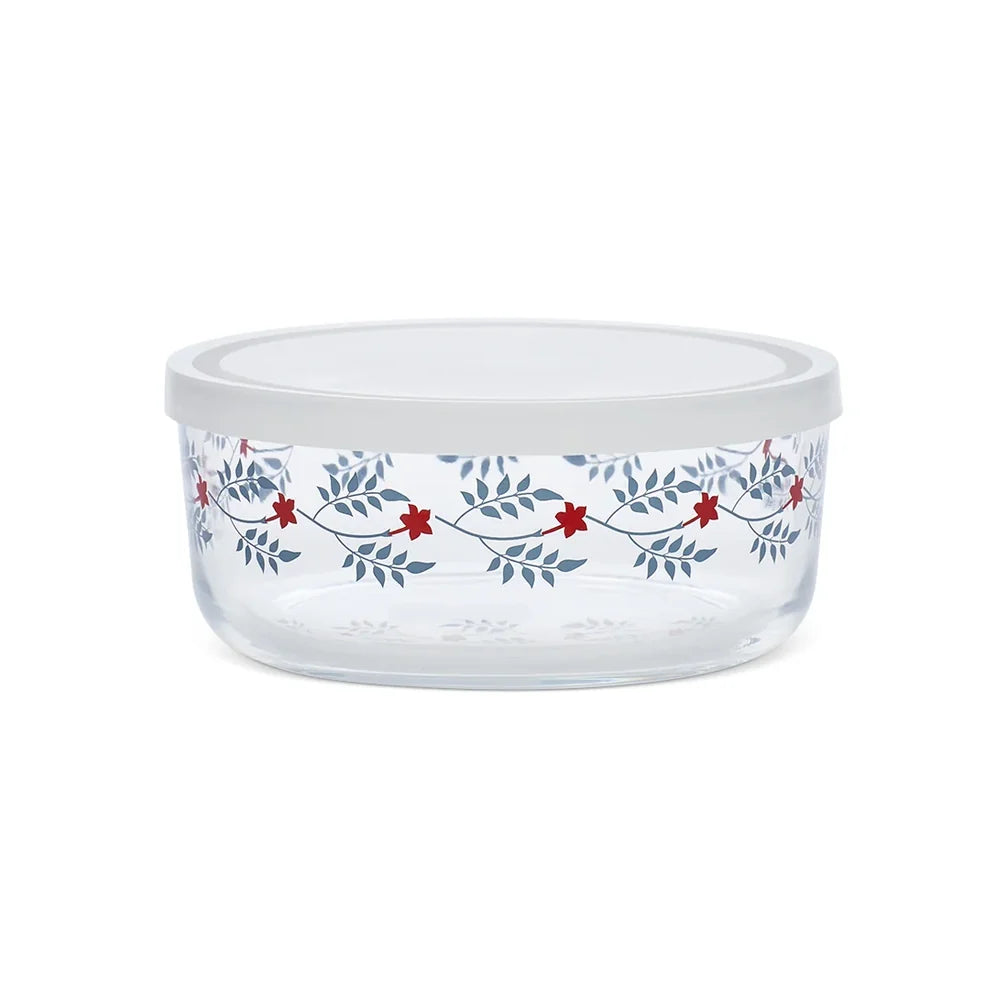 Fishs Eddy Vintage Floral - Tamy Storage Bowl With Lid - 24.3oz