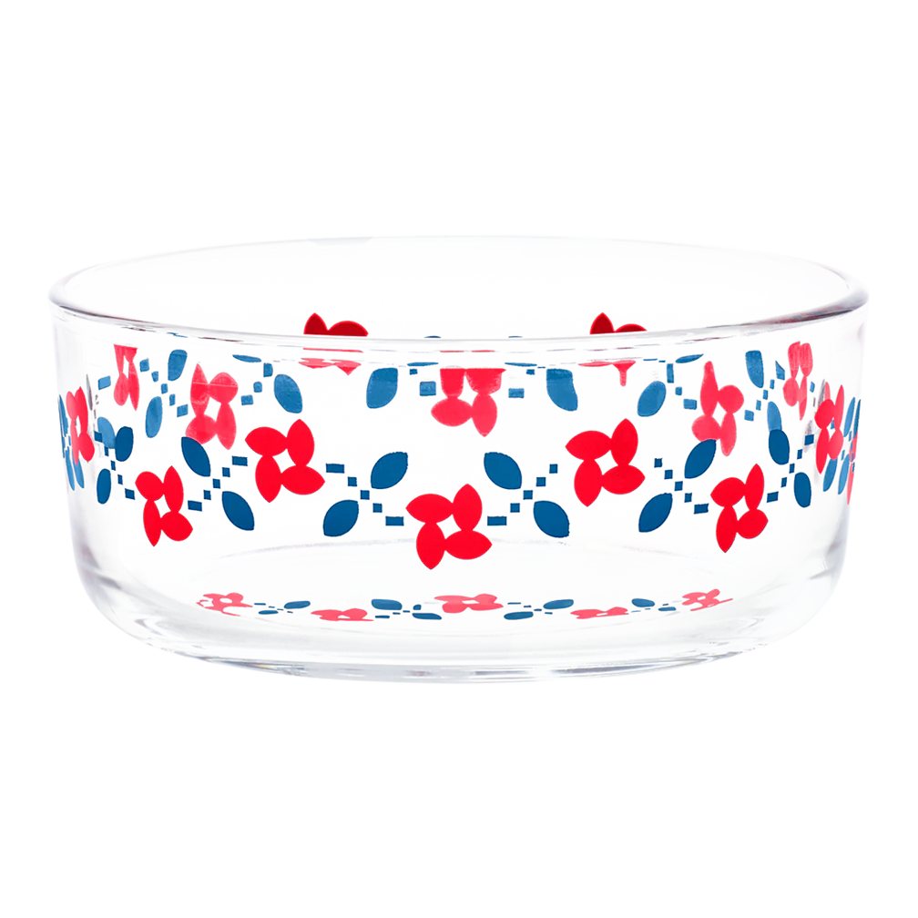 Fishs Eddy Vintage Floral - Patsy Storage Bowl With Lid - 24.3oz