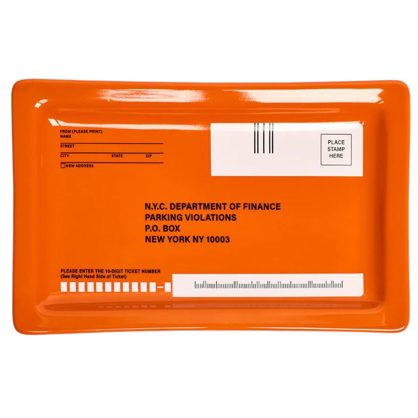 Fishys Eddy Funny Little Trays - Parking Ticket – 5.6in x 8.8in