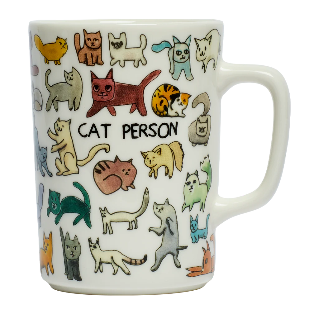 Fishs Eddy Ben Lenovitz Cat Person Mug