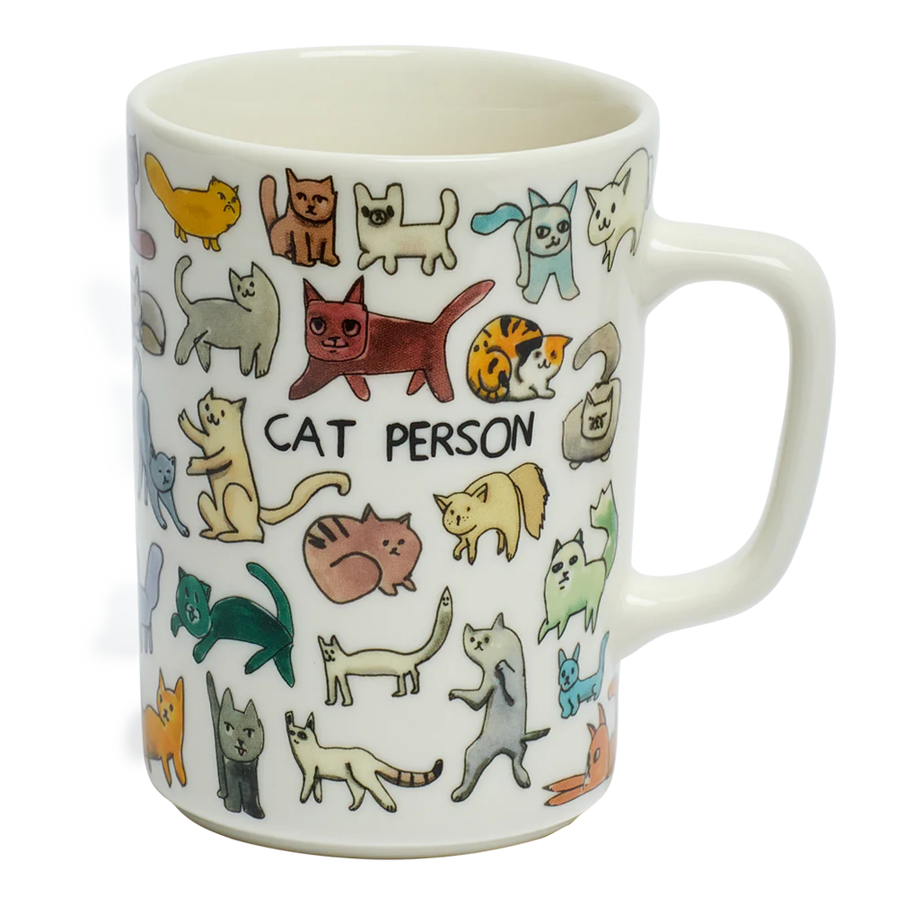 Fishs Eddy Ben Lenovitz - Cat Person Mug – 10oz