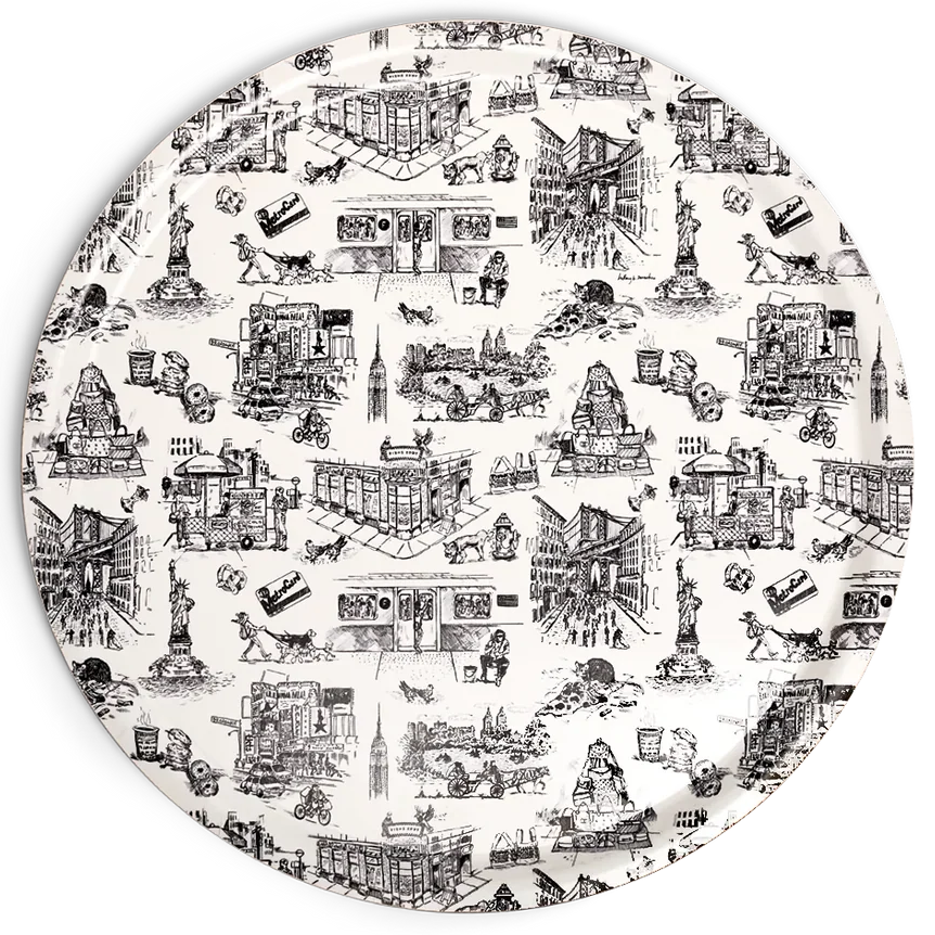 Fishys Eddy NYC Toile Tray – 14.5"