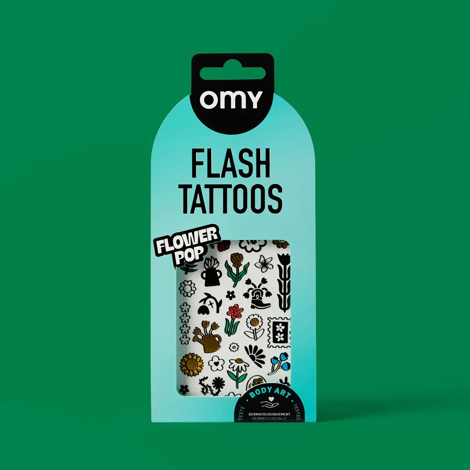 OMY Flash Mini Temporary Tattoos - Flower Pop
