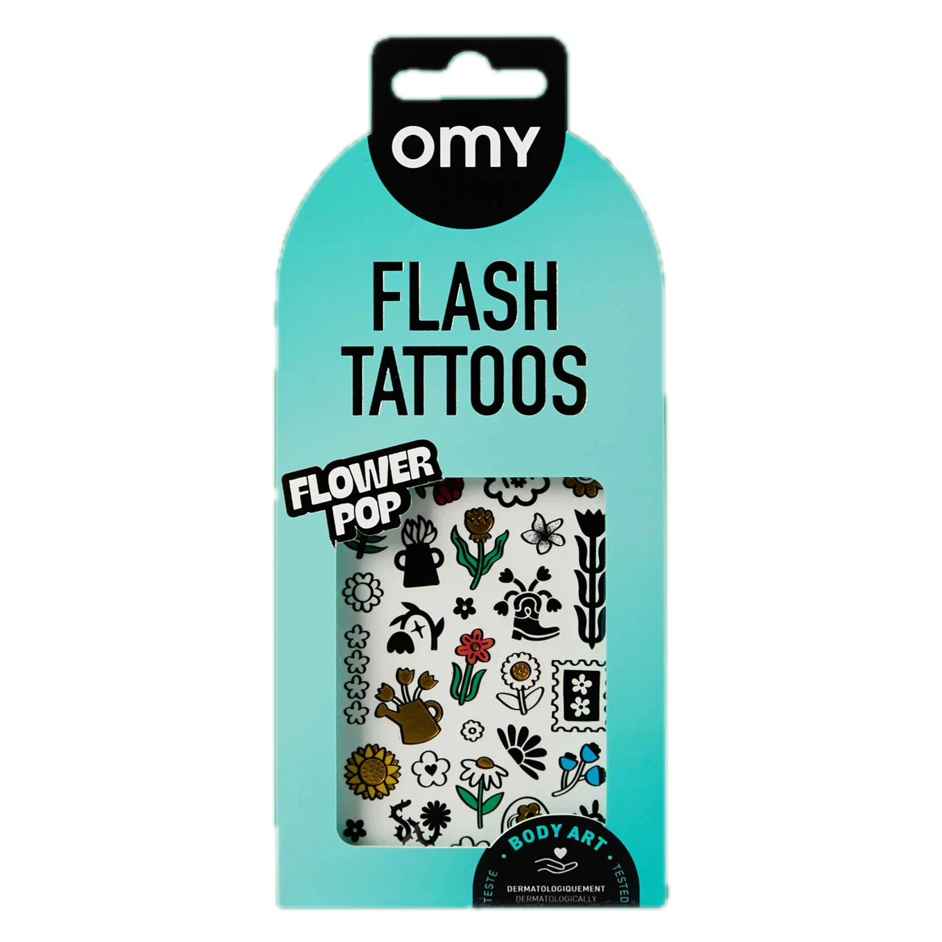 OMY Flash Mini Temporary Tattoos - Flower Pop