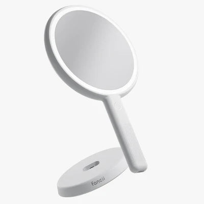Cami 4-in-1 LED Lighted Hand Held or Standing Portable Vanity Mirror - White