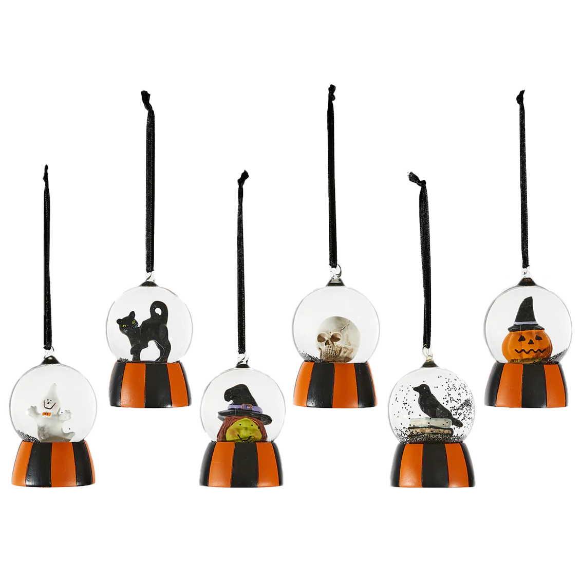 Mini Halloween Water Globe Ornament - 6 Assorted Styles – Each Sold Separately