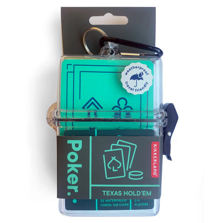 On The Go Waterproof Classic Poker Card Game