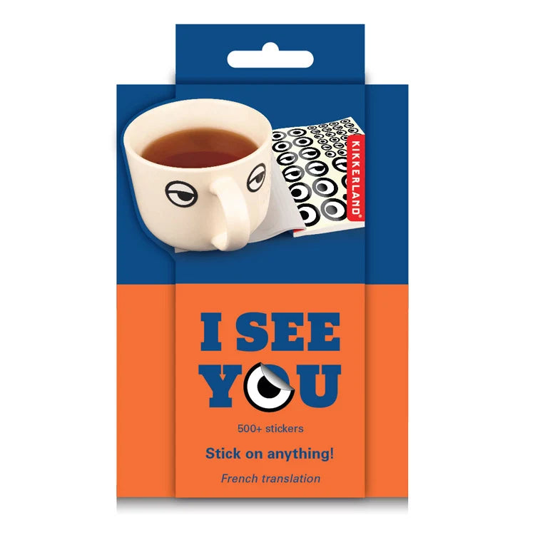 Kikkerland I See You Sticker Book For Kids of All Ages